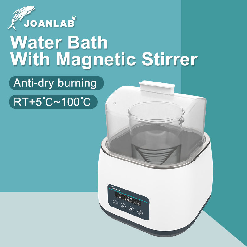 Joanlab อ่างน้ำพร้อมที่กวนแม่เหล็กจอแสดงผลดิจิตอลเครื่องเก็บรวบรวมความร้อนด้วยอุณหภูมิเครื่องกวนแม่เหล็ก WBS-6Pro ในห้องปฏิบัติการ ราคา 4,749 บาท*ส่งฟรี