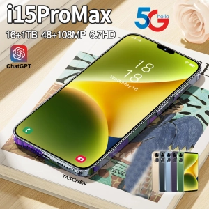 สินค้า โทรศัพท์มือถือ i15promax 5G 6.7นิ้ว รองรับ2ซิม Smartphone 4G/5G โทรศัพท์สมา แรม16GB รอม512GB โทรศัพท์ถูกๆ Android13.0 มือถือ Mobile phone ส่งฟรี มือถือราคาถูกๆ โทรศัพท์สำห รับเล่นเกม โทรสับราคาถูก15promaxโทรศัพท์ ถูกๆ