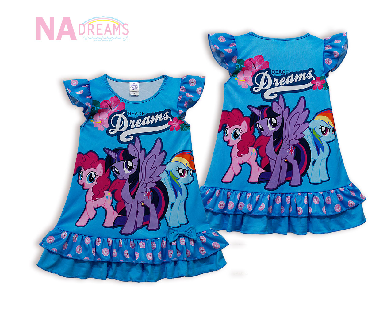 My Little Pony ชุดกระโปรงเด็กหญิง 3 - 5 ปี ชุดเดรสเด็กผู้หญิง โพนี่ My Little Pony จาก NADreams รุ่นเด็กเล็ก ราคา 149 บาท*ส่งฟรี