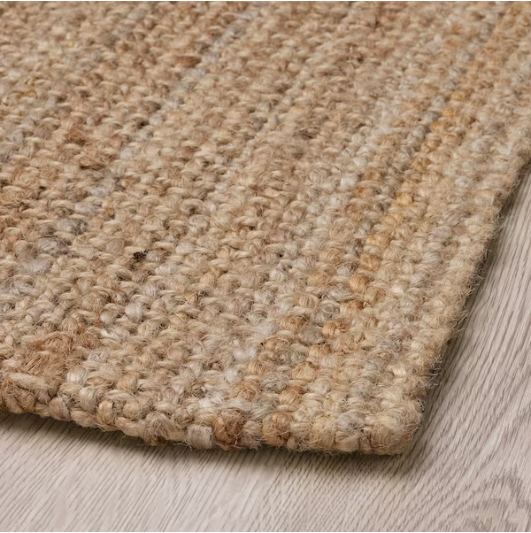 Rug flatwoven natural size 120x180 cm.