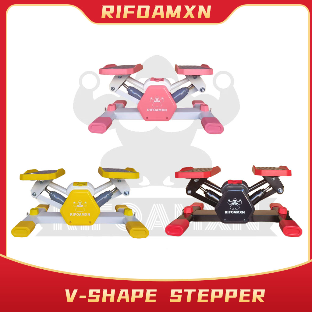 แบบใหม่ V-Shape Stepper เครื่องออกกำลังกายสุดฮิต ออกกำลังกายขา สะโพก แถมสายยางยืด ราคา 749 บาท*ส่งฟรี