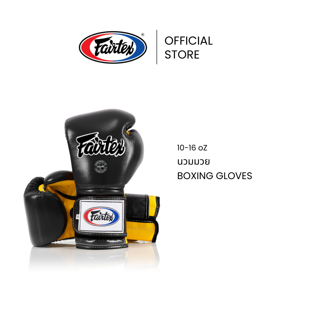 อุปกรณ์กีฬาและกิจกรรมกลางแจ้ง Fairtex Boxing Gloves BGV9 Heavy Hitter Mexican Style Muay Thai Gloves Made From Genuine Leather with Waterproof Lining and Dense Foam Padding Ideal for Heavy Training