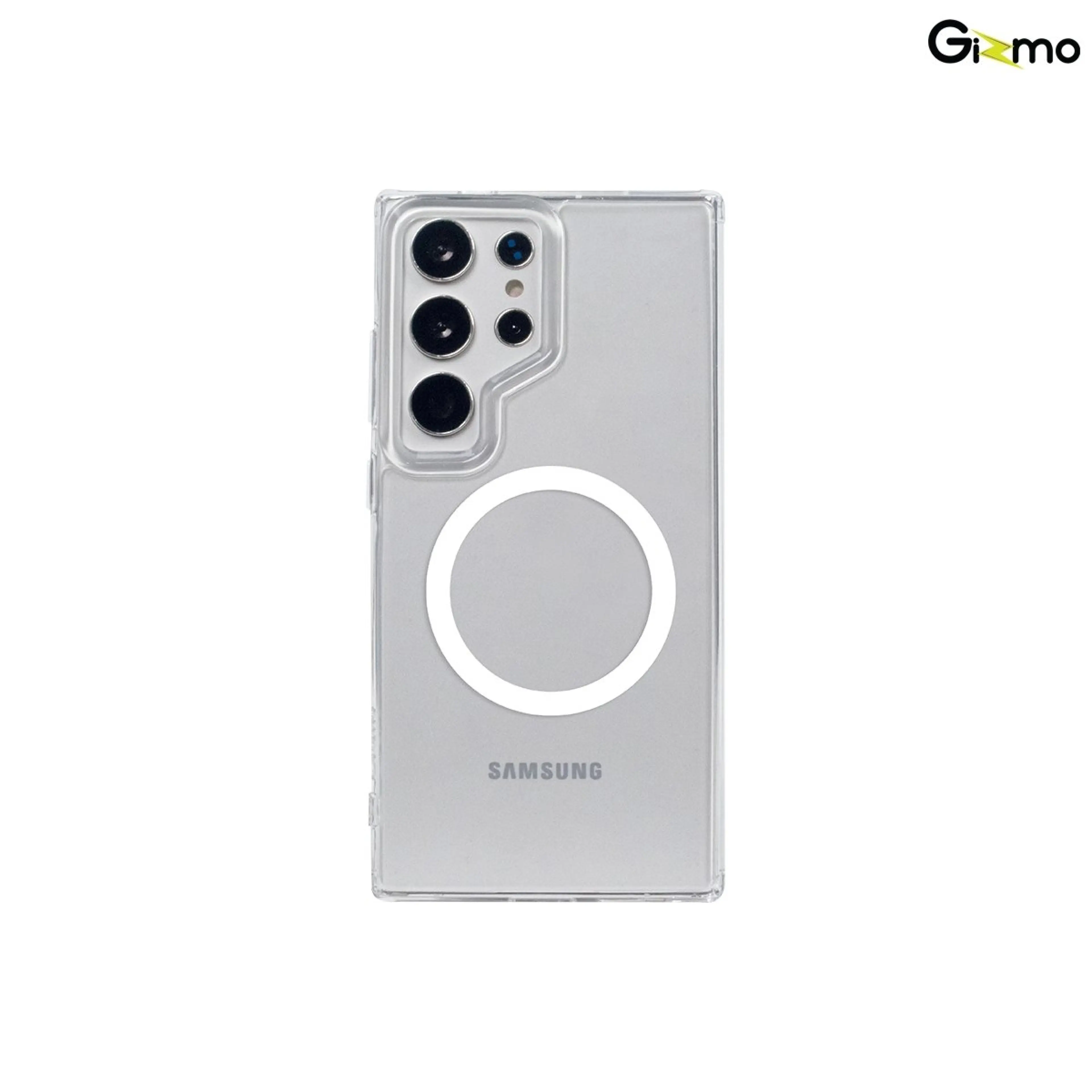 S24 Ultra Gizmo Fusion Strong-X Magsafe Case, Samsung Case, Magsafe Compatible Case, Clear Case, Shockproof, Camera Lens Protection, S24 Ultra