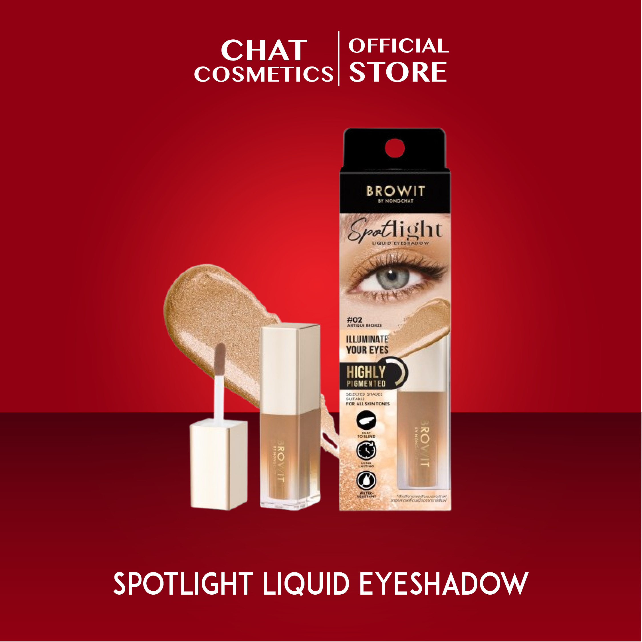 Browit Spotlight Liquid Eyeshadow ราคา 299 บาท*ส่งฟรี