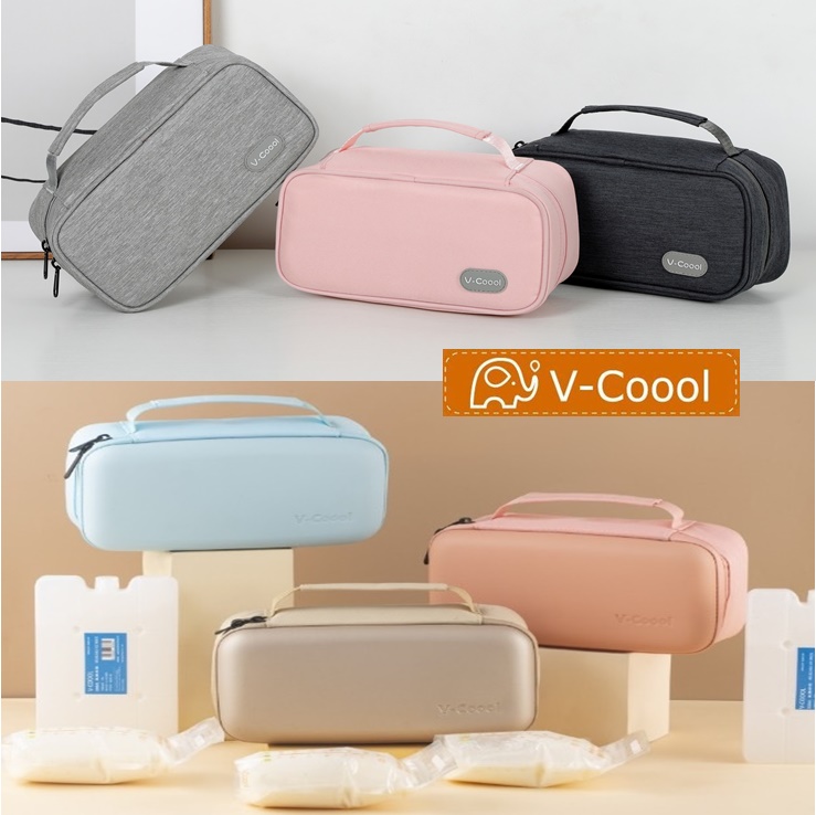 กระเป๋าเก็บความเย็น v-coool รุ่น mini cooler bag เก็บอุณหภูมิ เก็บนมแม่ ใส่ขวดนม ราคา 240 บาท*ส่งฟรี