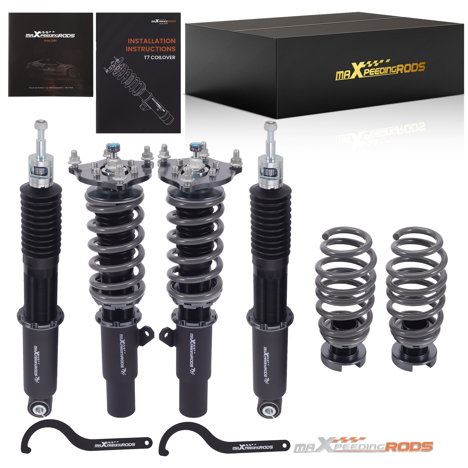 【Honda Civic Fc 2016-2021】t7 Threaded Shock Absorber for Honda Civic Fc 2016-2021 High Load Shock Absorber Adjustable Camber in 24 Levels for Road and Off-Road. ราคา 16,900 บาท*ส่งฟรี