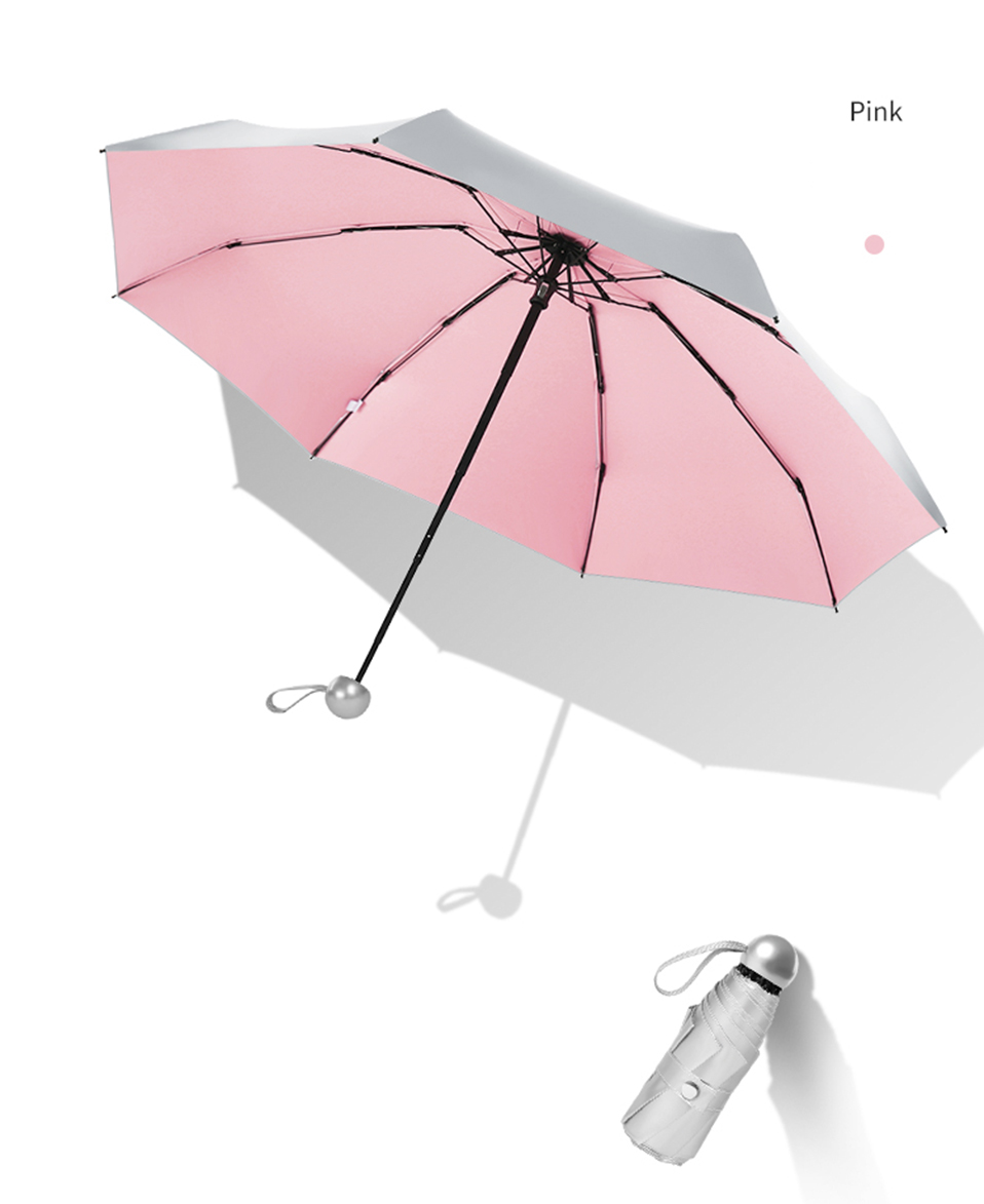 8 Bones Pocket Mini Umbrella Anti UV Paraguas Sun Umbrella Rain Windproof Light Folding Portable Umbrellas for Women Children (12)
