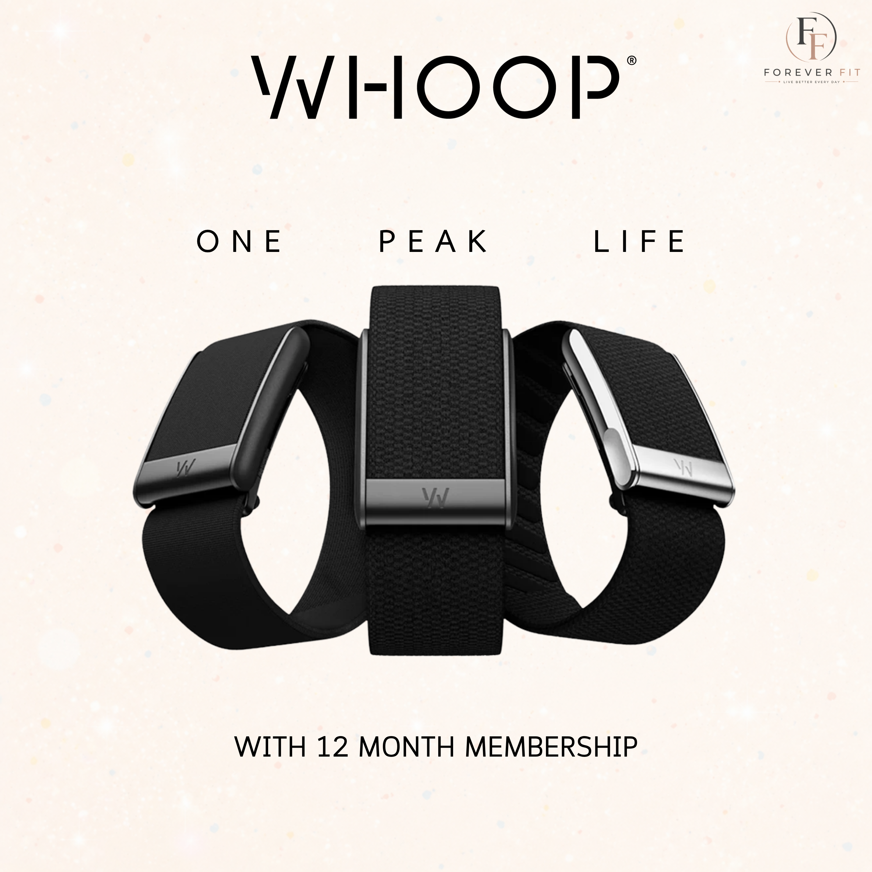 (Ready to Ship) Whoop 5.0 One / Peak / Mg Life Heart Rate Monitor Wristband (12-Month Membership) ราคา 16,900 บาท*ส่งฟรี
