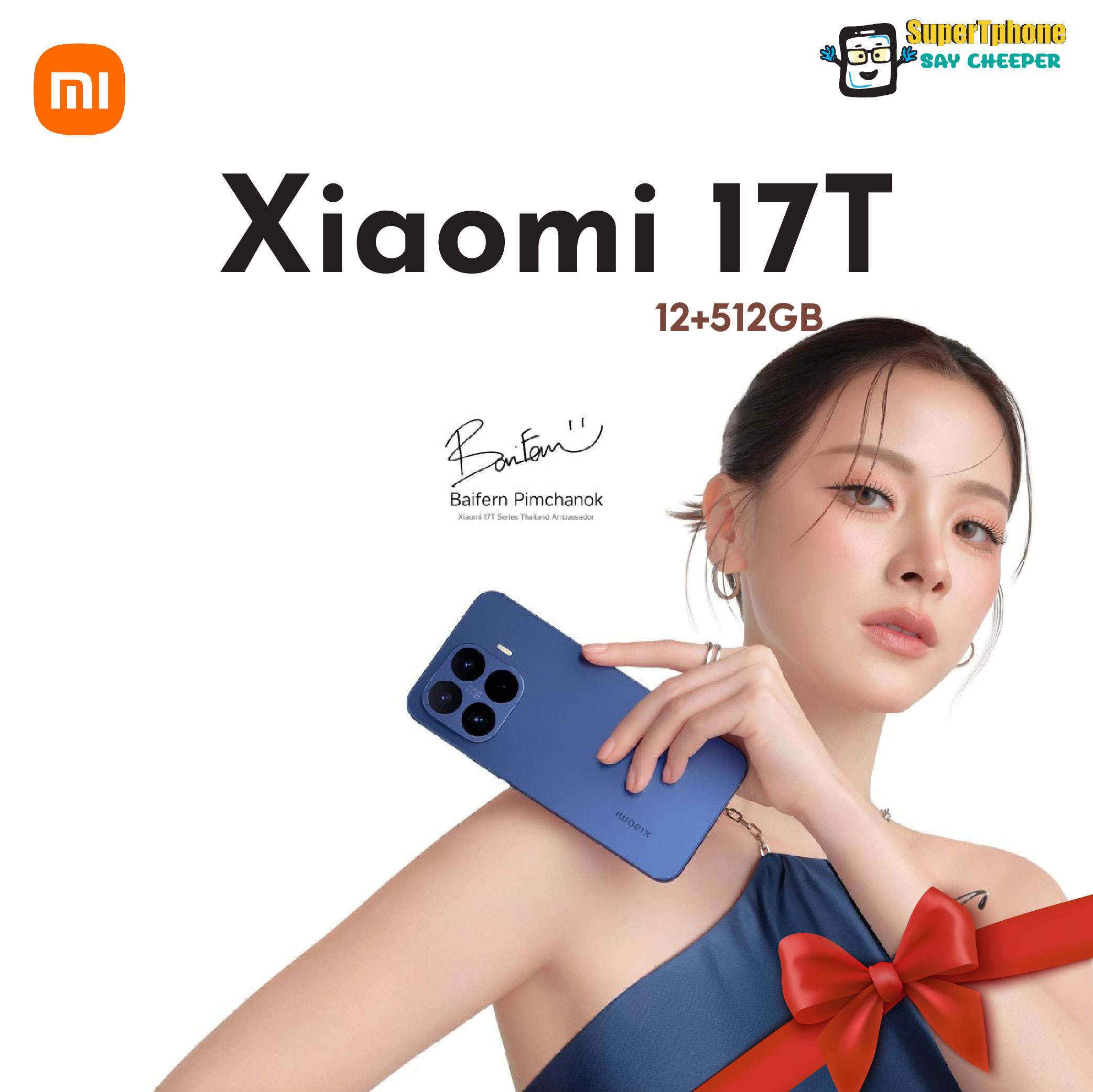 โทรศัพท์มือถือ สมาร์ทโฟน Xiaomi 17t 5g รุ่น (12+512Gb) หน้าจอ 6.59 นิ้ว L กล้องหลัง 50Mp L แบตเตอรี่ 6,500 Mah (โดย Lazada Supertphone) ราคา 31,981 บาท*ส่งฟรี