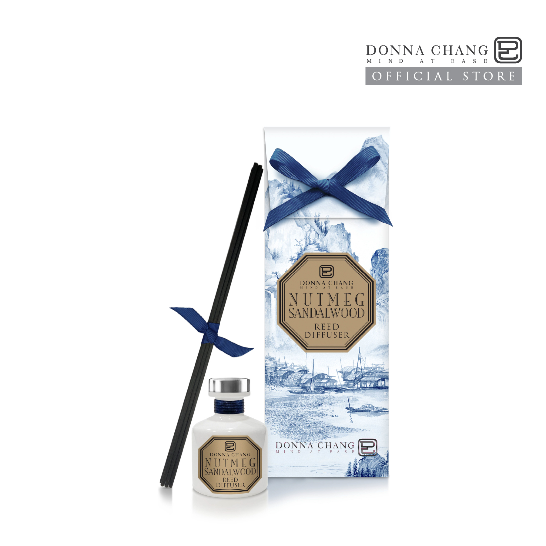 DONNA CHANG Nutmeg Sandalwood Reed Diffuser 50 ml ดอนน่า แชง ก้านไม้หอมกระจายกลิ่น น้ำหอมปรับอากาศ ก้านไม้หอม ราคา 890 บาท*ส่งฟรี