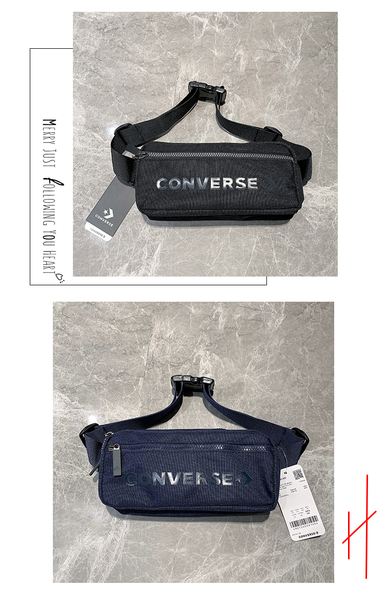 ข้อมูลเพิ่มเติมของ [ Converse แท้ 100% ] กระเป๋าคาดอก/คาดเอว Converse แท้!!! รุ่น 1261 1262 1263 1264 1265 (สีดำ และ สีกรม)