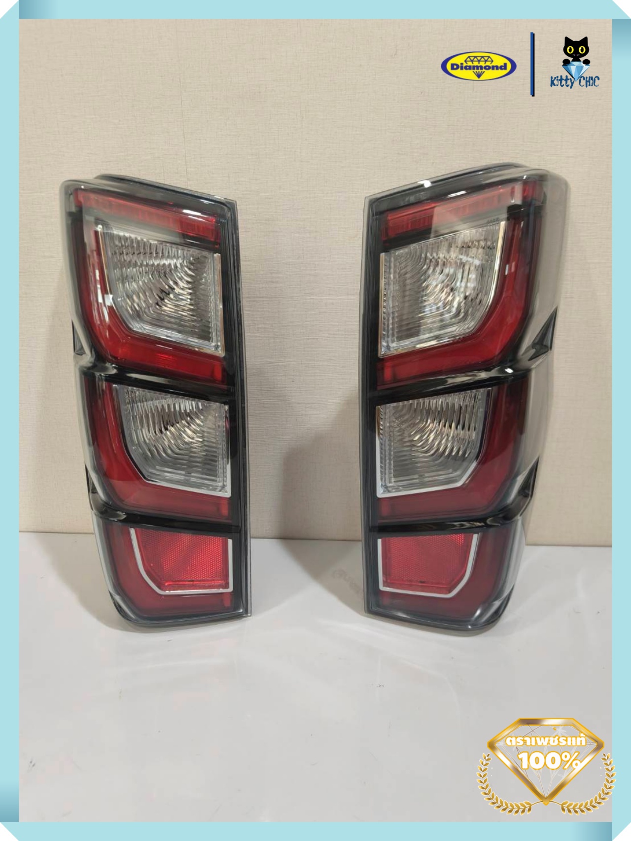 ไฟท้าย โคมไฟท้าย LED ปี 2019 -2024 อีซูซุ ดีแม็ค ISUZU DMAX เสื้อไฟท้าย ตราเพชร ไดมอนด์ Diamond ราคา 1,990 บาท*ส่งฟรี