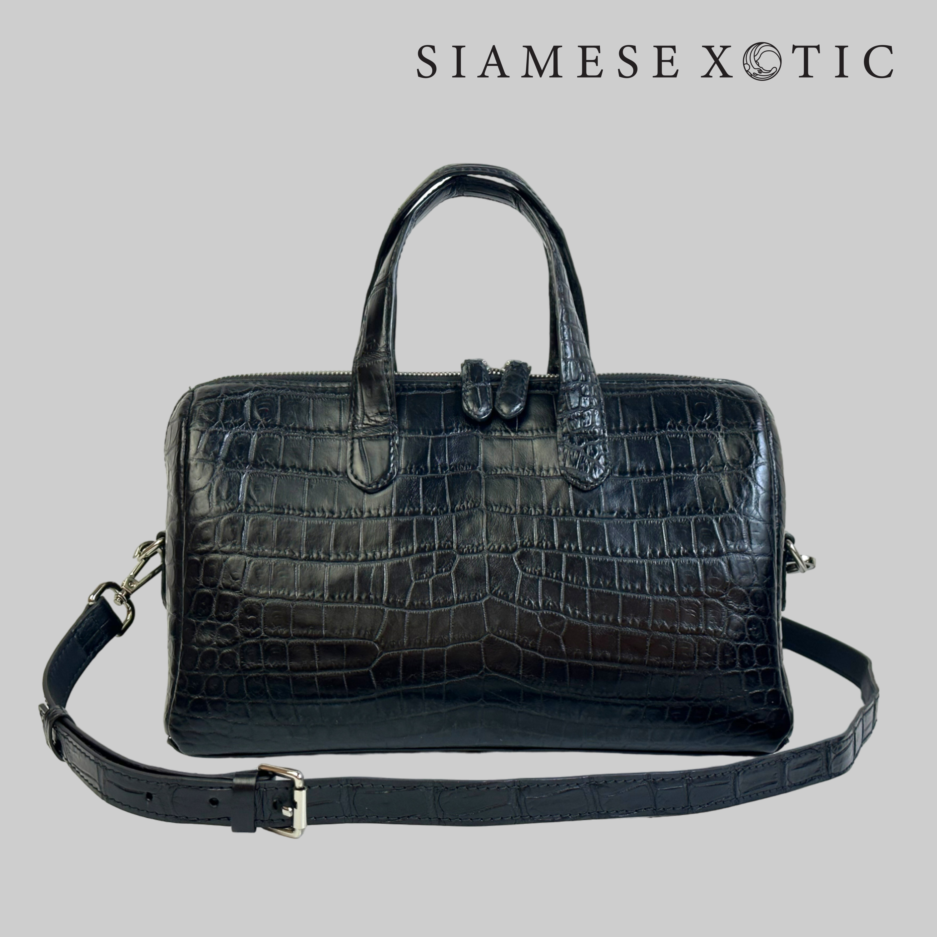 Siamese Xotic / Xo Duffle A021-1 กระเป๋าถือเอนกประสงค์ Crocodylus Niloticus ราคา 65,000 บาท*ส่งฟรี