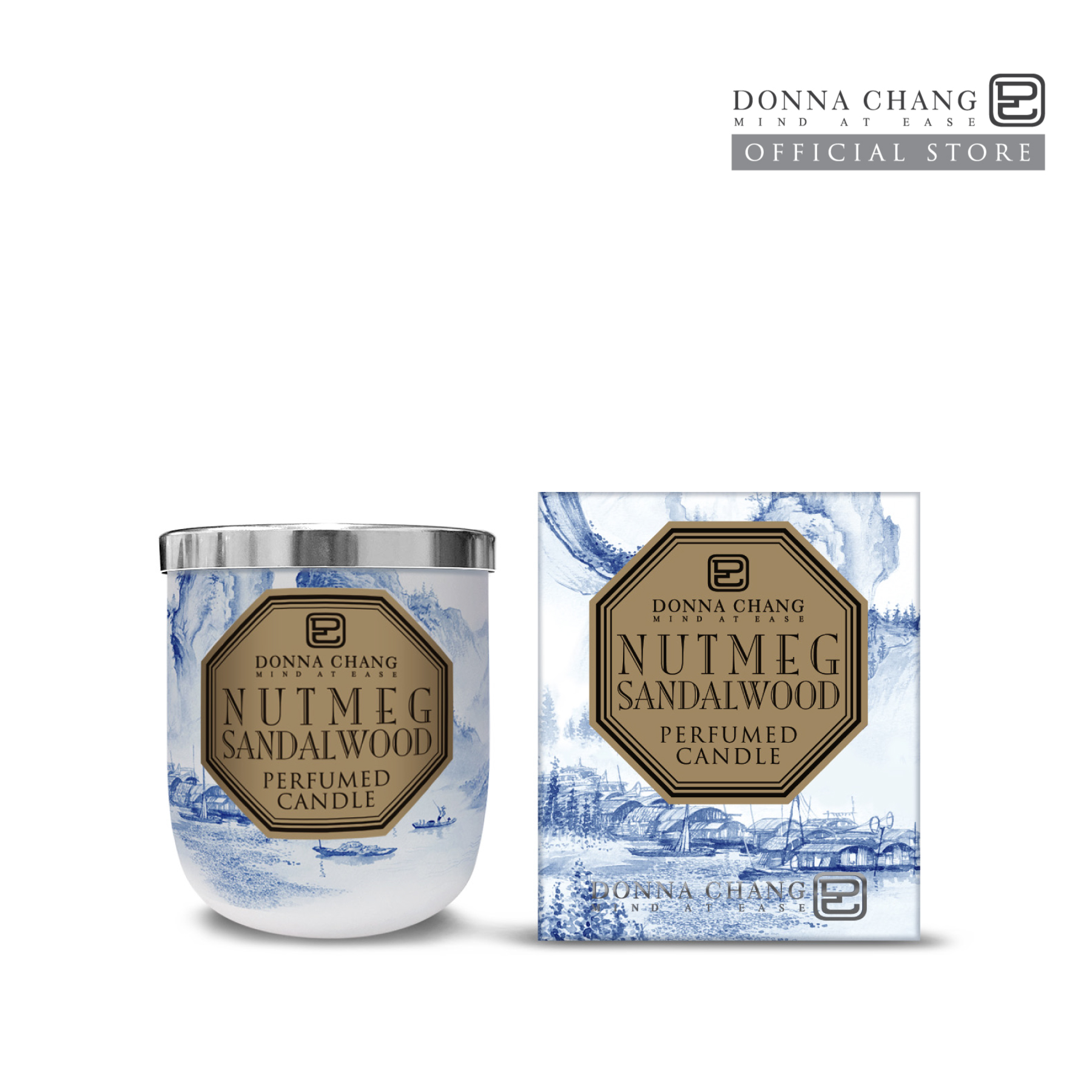 DONNA CHANG Nutmeg Sandalwood Perfumed Candle 250 g. ดอนน่า แชง เทียนหอมกระจายกลิ่น น้ำหอมปรับอากาศ น้ำหอมบ้าน เทียนแก้ว ราคา 1,319 บาท*ส่งฟรี