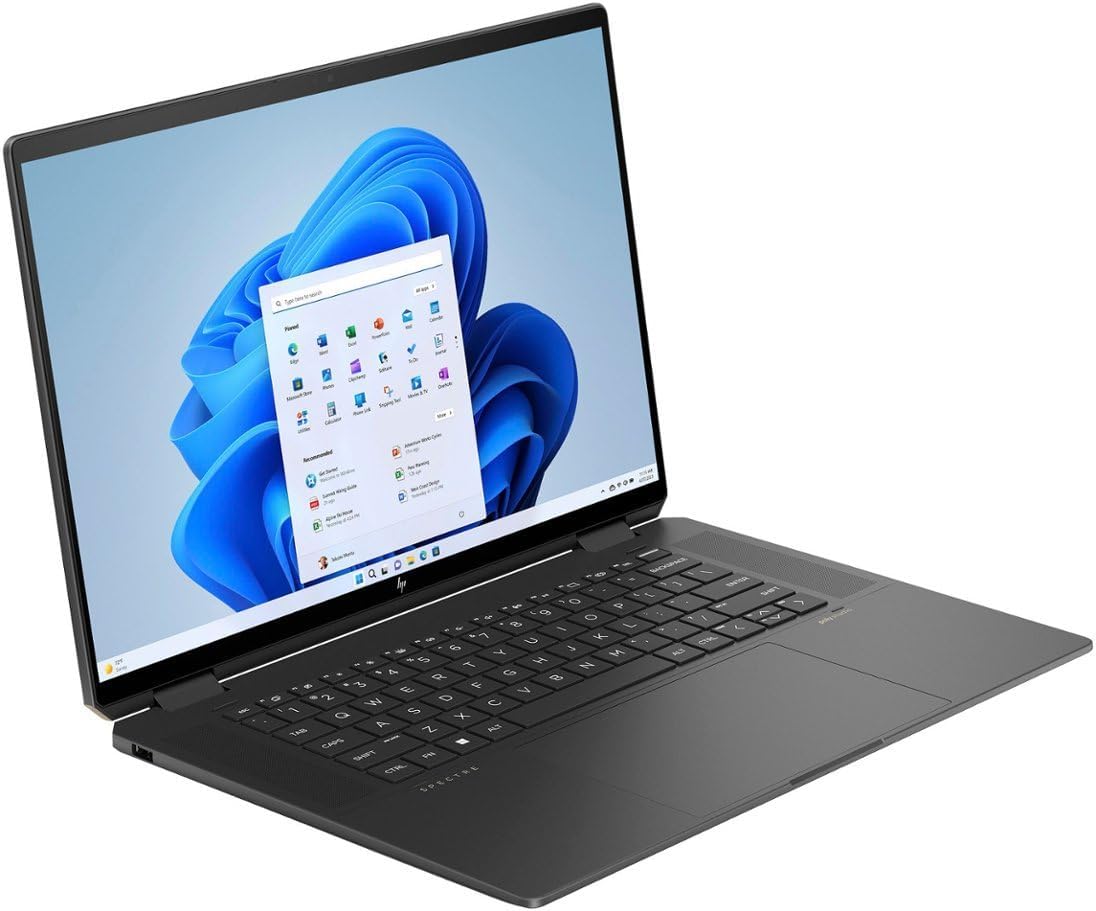HP 2024 Spectre x360 2-in-1 16” WQXGA IPS Touch Laptop 16-Core Intel Evo Core Ultra 7 155H Arc Graphics 16GB LPDDR5 2TB SSD WIFI AX BT Webcam HDMI2.1 Backlit KB Fingerprint Windows 11 Home ราคา 15,000 บาท*ส่งฟรี