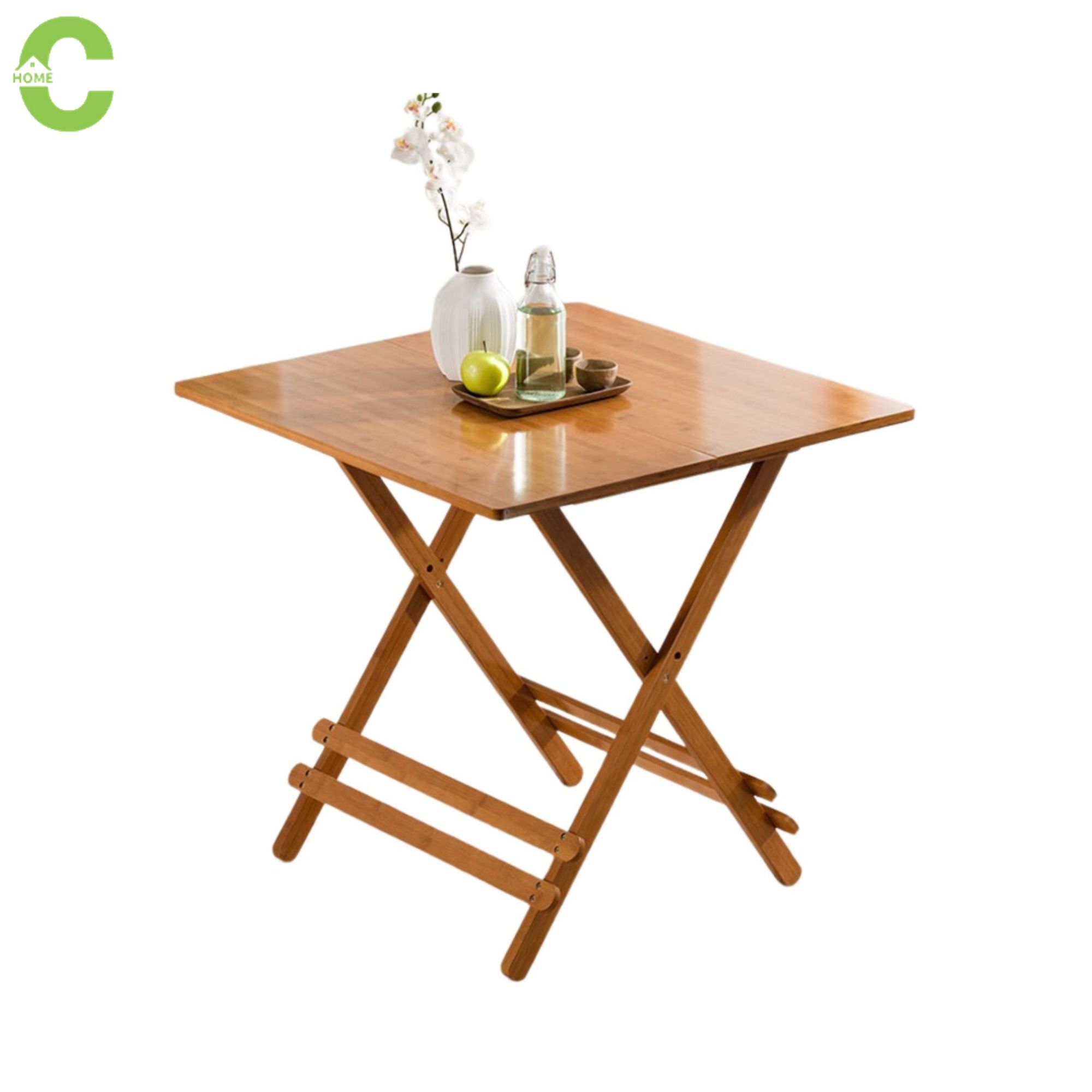 HOMEC โต๊ะไม้พับได้ โต๊ะไม้ โต๊ะกินข้าว โต๊ะพับได้ โต๊ะไม้ไผ่ โต๊ะปิคนิค โต๊ะทำงาน โต๊ะอาหาร โต๊ะอเนกประสงค์ โต๊ะสี่เหลี่ยม ราคา 2,449 บาท*ส่งฟรี