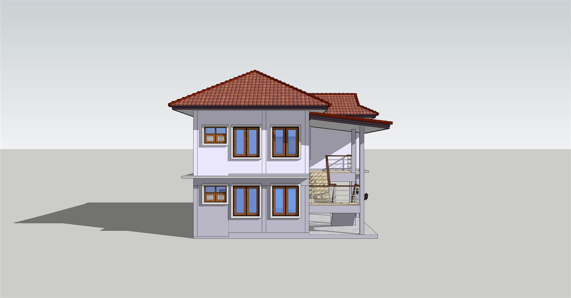 แบบบ้านเกษตรห้วยอ้อ 3ห้องนอน 2ห้องน้ำ ช้นล่างมีห้องนอนสำหรับผู้สูงอายุประหยัดที่ดินในการก่อสร้างแบบบ้านสำหรับนำไปยื่นปลูกสร้างและกู้ธนาคาร มี BOQ ให้ ราคา  5,000 บาท*ส่งฟรี