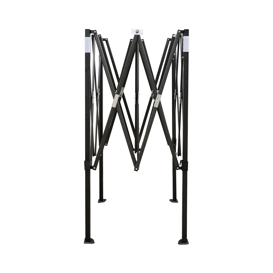 ((ขาเต็นท์เปล่าๆ)) LUCKYFRIEND เต็นท์พับได้ ขนาด 2x2/2x3/3x3 เมตร รุ่นT!S โครงหนา (สีดำ) เต็นท์พับ เต็นท์ขายของตลาดนัด ราคา 599 บาท*ส่งฟรี