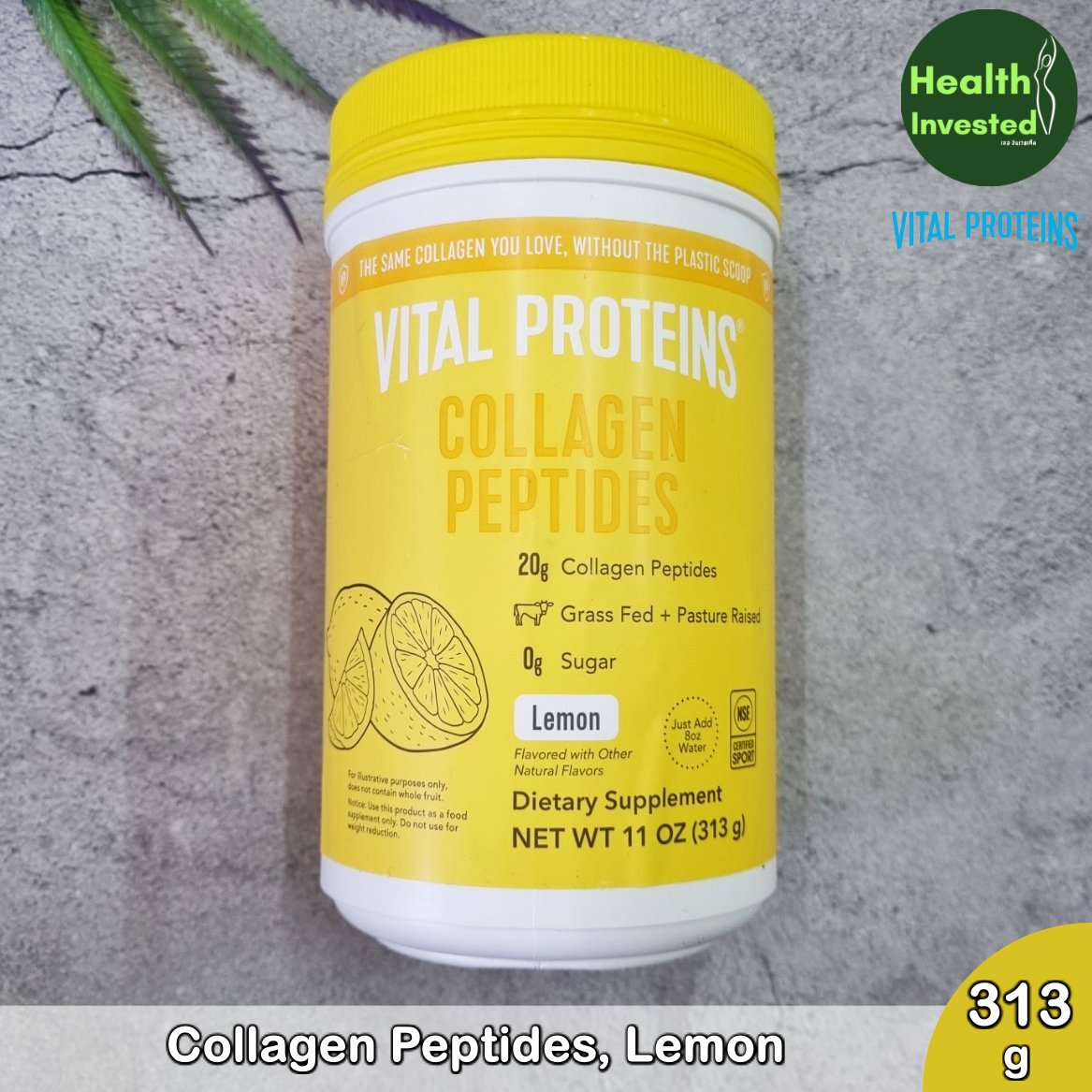 Vital Proteins Collagen Peptide, Lemon 313 g คอลลาเจน เปปไทด์ ชนิดผง ราคา 2,490 บาท*ส่งฟรี