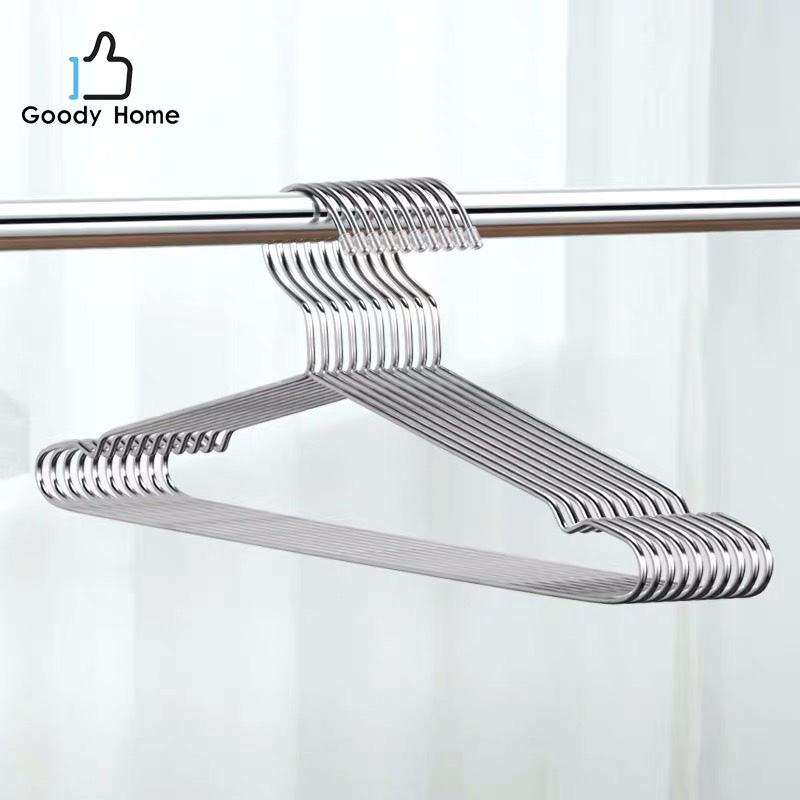 Goody Home ไม้แขวนเสื้อสแตนเลส ไม่เป็นสนิม มี 2 ขนาดให้เลือก ราคา 83 บาท*ส่งฟรี