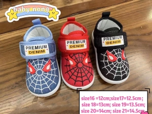 ภาพหน้าปกสินค้าLucky baby shop **พร้อมส่งจากไทย**รองเท้าผ้าใบสไปเดอร์แมน  รองเท้าเด็ก รองเท้าสำหรับเด็กหัดเดิน Spiderman Shoes 3สี6ไซด์ สำหรับเด็ก0-3ปี ซึ่งคุณอาจชอบราคาและรีวิวของสินค้านี้