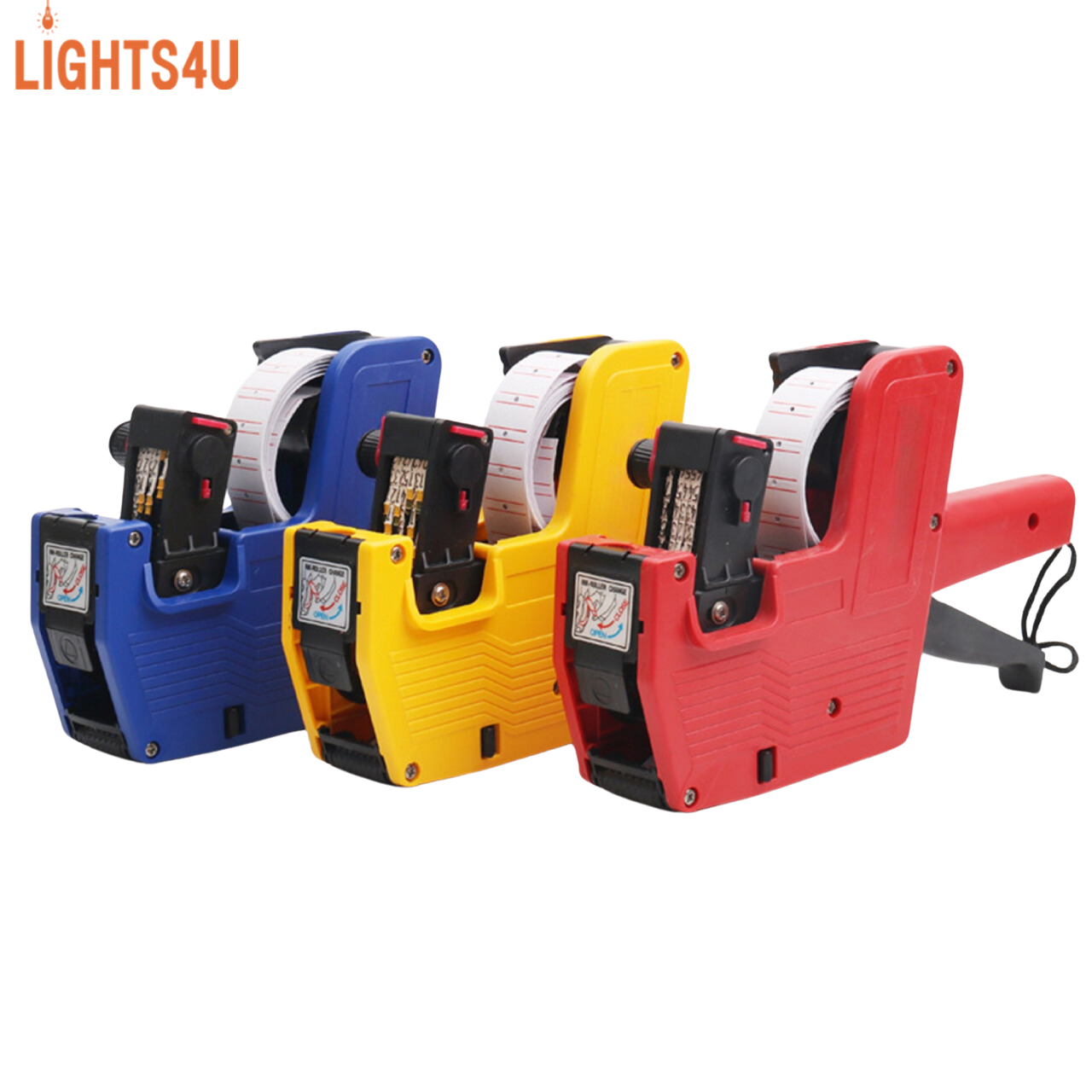 เครื่องติดป้ายราคา เครื่องพิมพ์ราคา เครื่องพิมพ์ป้ายราคา เครื่องยิงป้ายราคา 8 หลัก อักษรชัดเจน แถมฟรีหมึก กระดาษ lights4u ราคา 109 บาท*ส่งฟรี