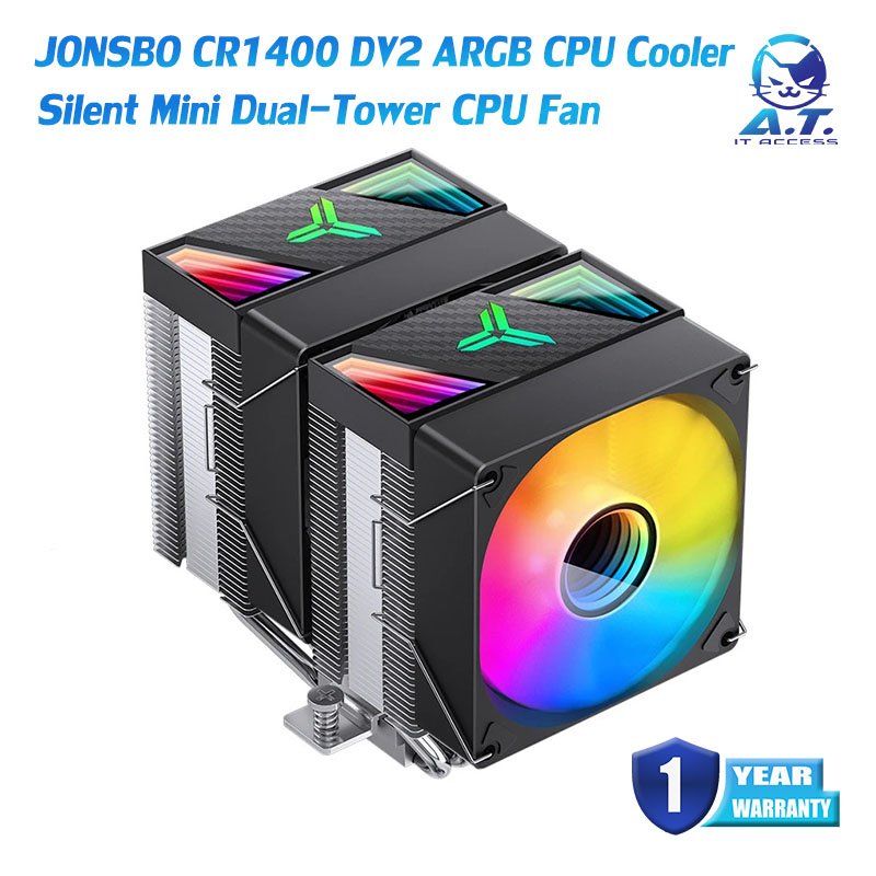 JONSBO CR1400 DV2 ARGB CPU Cooler Silent Mini Dual-Tower CPU Fan ราคา 1,599 บาท*ส่งฟรี