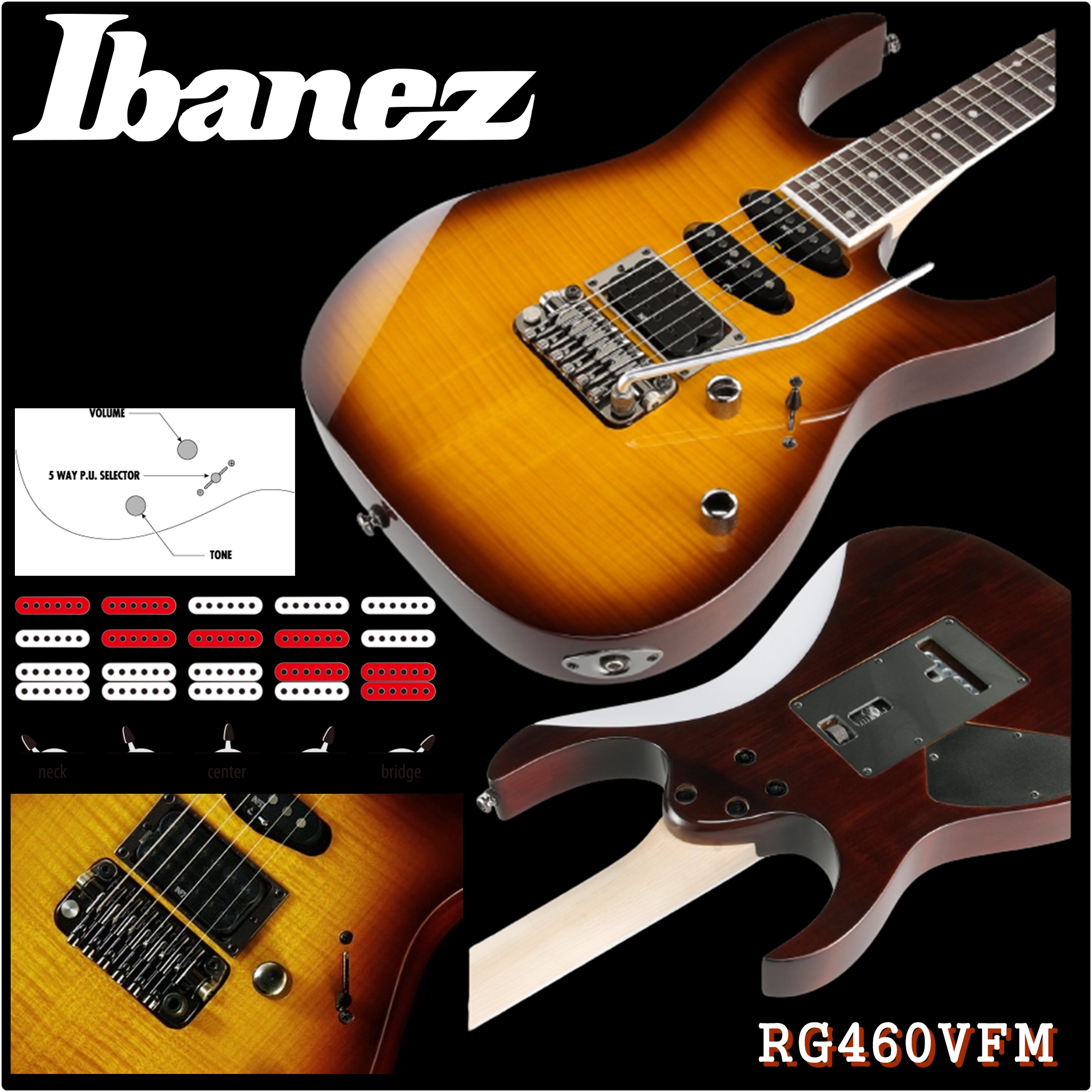 Ibanez アイバニーズ エレキギター RG460VFM-BBT IBANEZ RG460 VFM-BBT Electric Guitars | Reverb