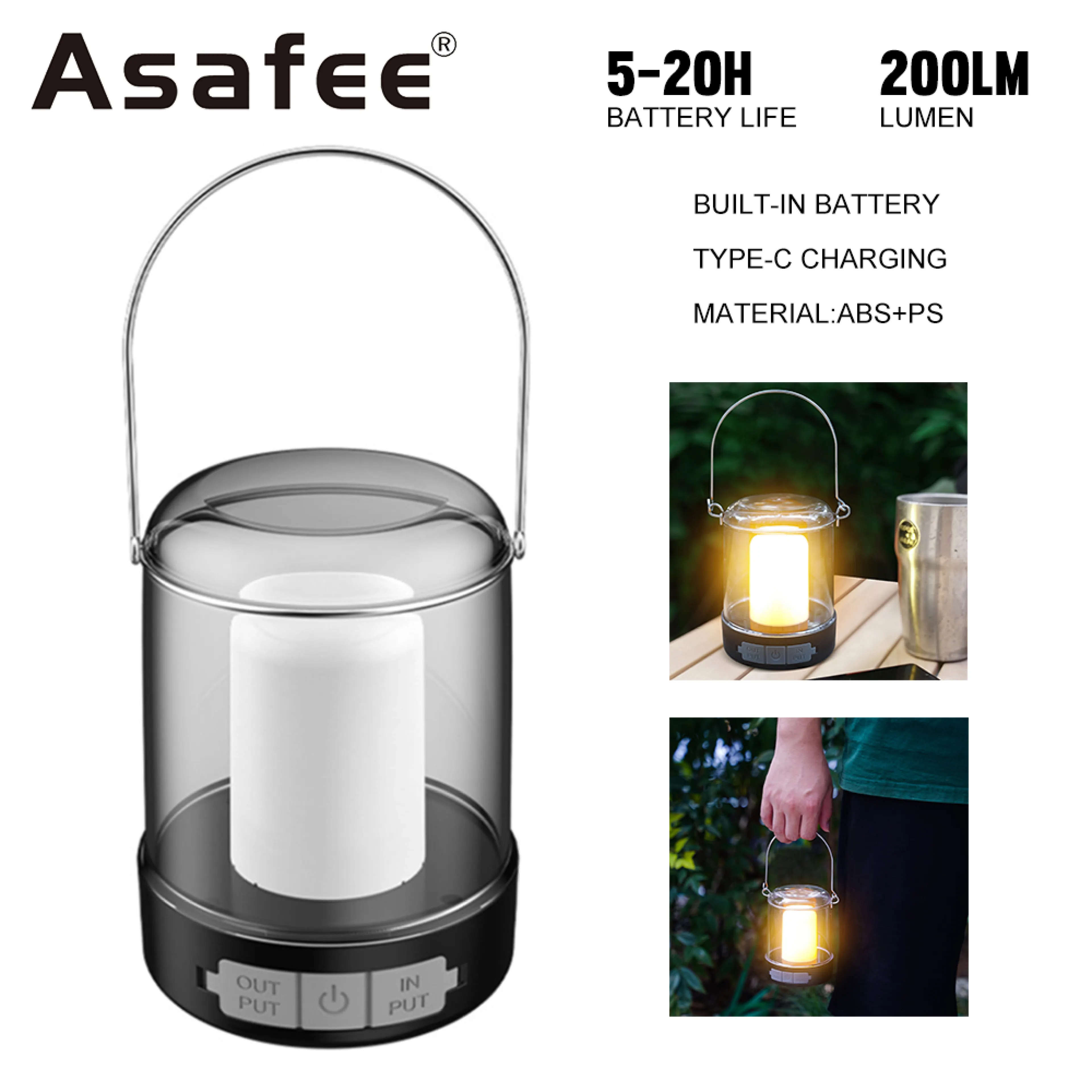 Asafee 2202 LED Camping Light White/Warm 200LM Waterproof
