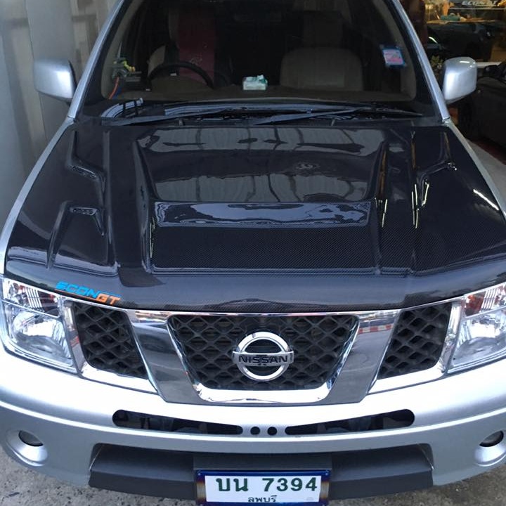[Clearance Sale] Econ GT ฝากระโปรงคาร์บอน ไฟเบอร์ - คาร์บอน เคฟล่า NISSAN Navara D40 (ลายสอง) ราคา 9,900 บาท*ส่งฟรี