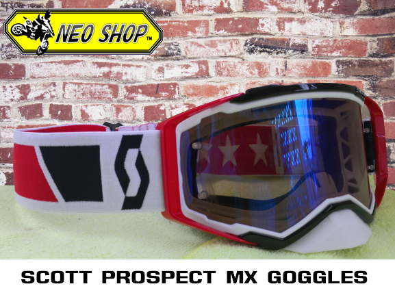 ข้อมูลเกี่ยวกับ แว่นวิบาก SCOTT สีแดงขาวเลนส์ฟ้าใส (งานเฉพาะตัวแว่น1ชิ้น) แว่นตากันลม แว่นหมอบ MX Goggle SCOTT for Motorcross [ Only googles 1 pcs] (Color:White-Red- Len:Blght)