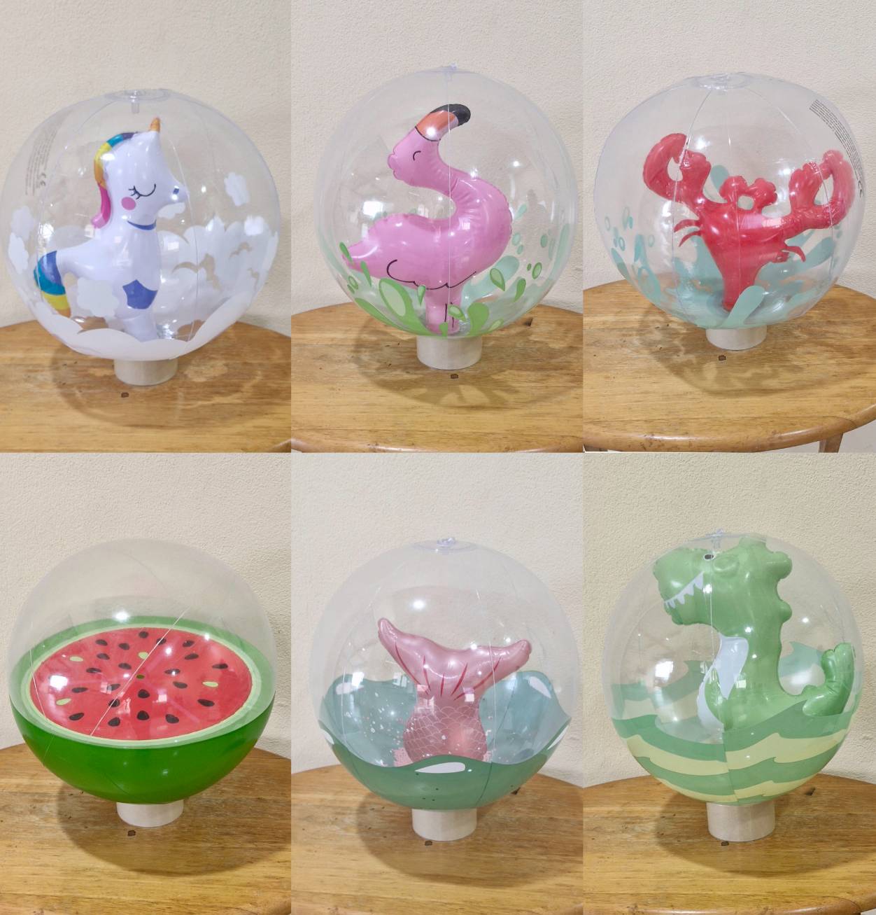 Inflatable Balls, 18 Inches, Assorted Styles, 24 Inch Inflatable Balls, Fancy. ราคา 56 บาท*ส่งฟรี