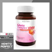 ภาพขนาดย่อของภาพหน้าปกสินค้า((1000mg)) Vistra Gluta Complex กลูต้า บำรุงผิว ผิวขาว จากร้าน howtoperfect_items บน Lazada