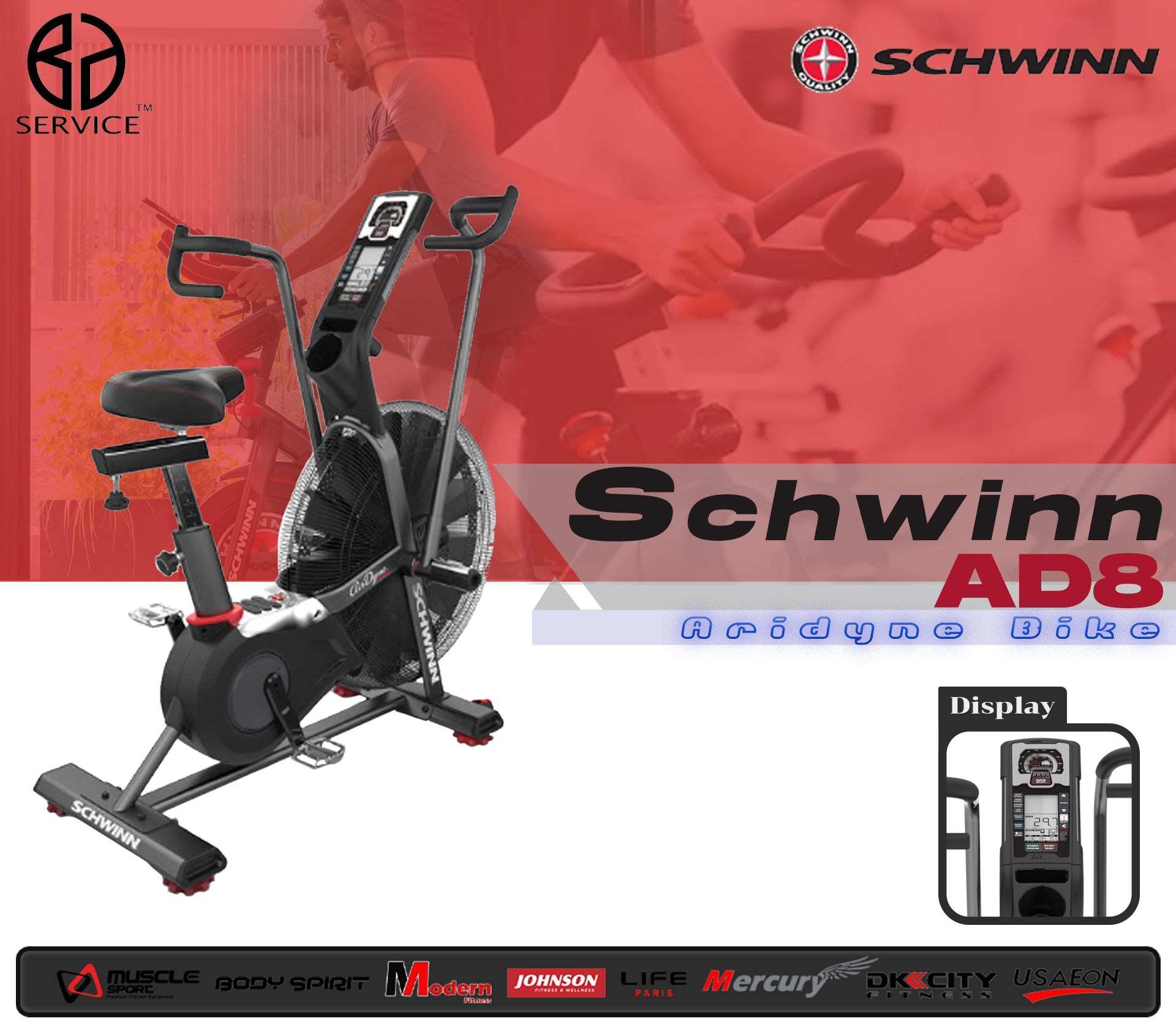 Schwinn Airdyne AD8 The airdyne bike for workout ราคา 66,000 บาท*ส่งฟรี