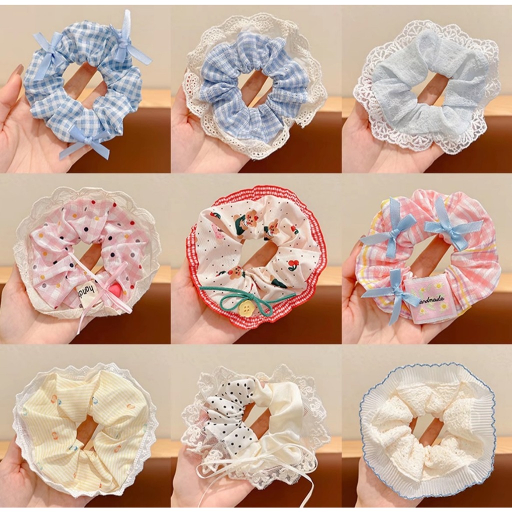 🌸KAYKAI🌼 ยางมัดผมแฟชั่น สีสันสดใส ยืดหยุ่นได้สูง ลายน่ารัก สไตล์เกาหลีสำหรับผู้หญิง มีให้เลือกหลายแบบ พร้อมส่งในไทย#F13 ราคา 17 บาท*ส่งฟรี