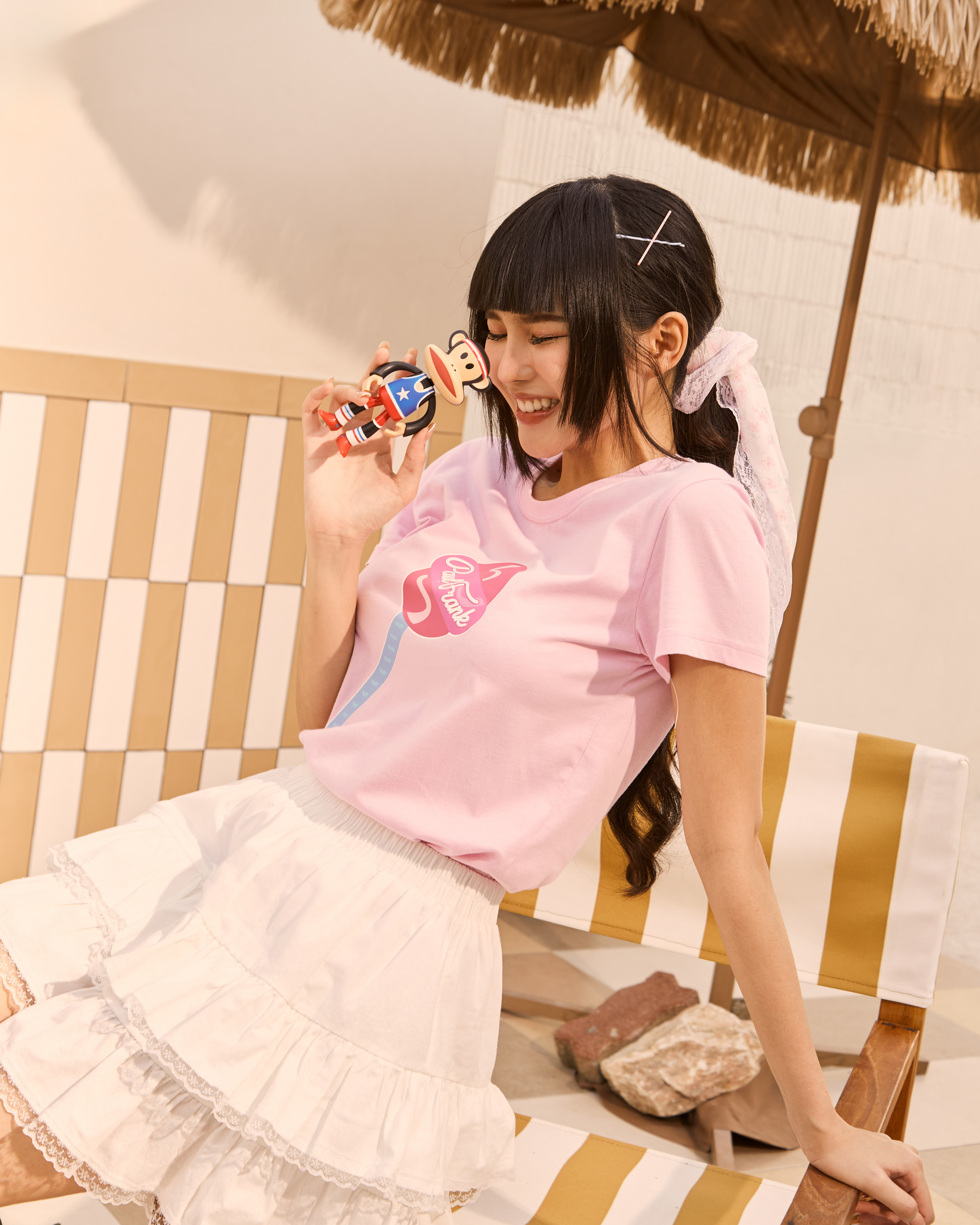PAUL FRANK เสื้อยืดผู้หญิง OUTLINE LOGO DEEP COLORFULS SS TEE ราคา 646 บาท*ส่งฟรี