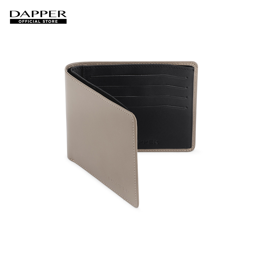 DAPPER Two-Tone Leather Billfold Wallet – Grey/Black ราคา 1,190 บาท*ส่งฟรี
