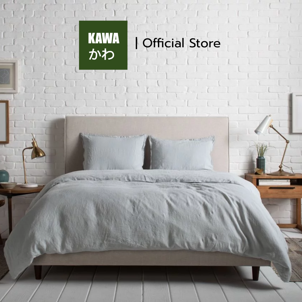 Kawa ชุดผ้าปูที่นอน ผ้าปูที่นอนผ้าเย็น Kuki Tech มีปลอกหมอน และ ปลอกหมอนข้าง ในเซ็ต ราคา 329 บาท*ส่งฟรี