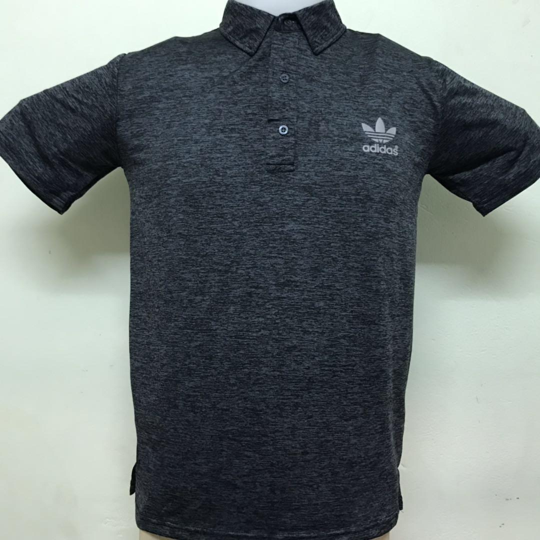 Adidas Fitness Quick Dry Golf Sports Casual Solid Color Polo Short Sleeve