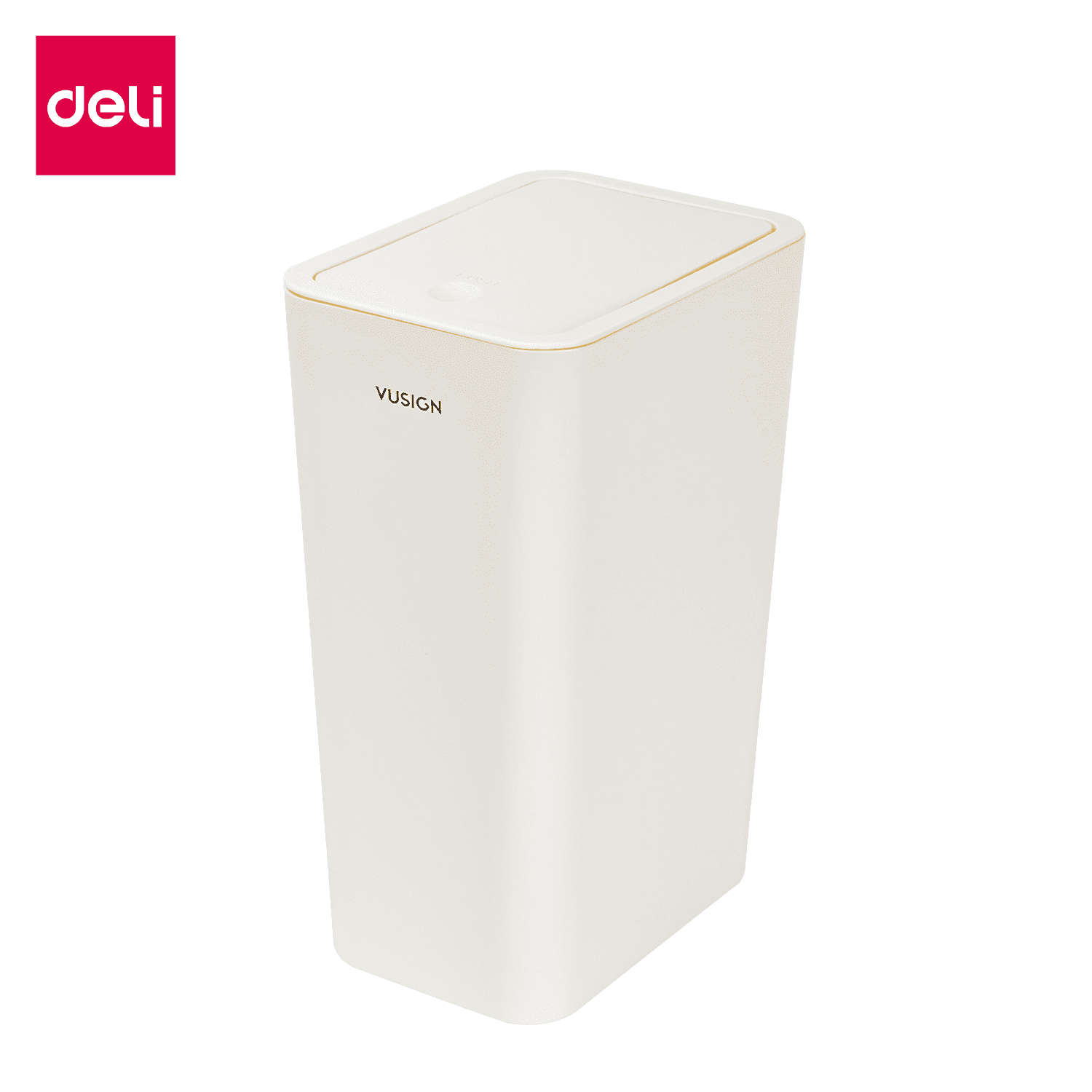 Deli ถังขยะพลาสติก ถังขยะมินิมอล ถังขยะ ถังขยะฝากดทรงเหลี่ยม จุได้เยอะ สำหรับใช้ในบ้าน ห้องครัว มี 2 ขนาด Flip Trash ราคา 119 บาท*ส่งฟรี