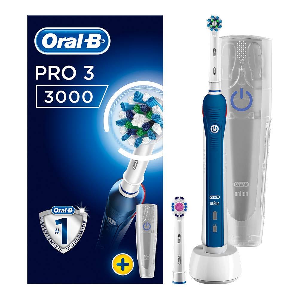 แปรงสีฟันไฟฟ้าเพื่อรอยยิ้มขาวสดใส ชัยภูมิ แปรงสีฟันไฟฟ้า Oral B Pro 3 3000 CrossAction Electric Toothbrush Rechargeable