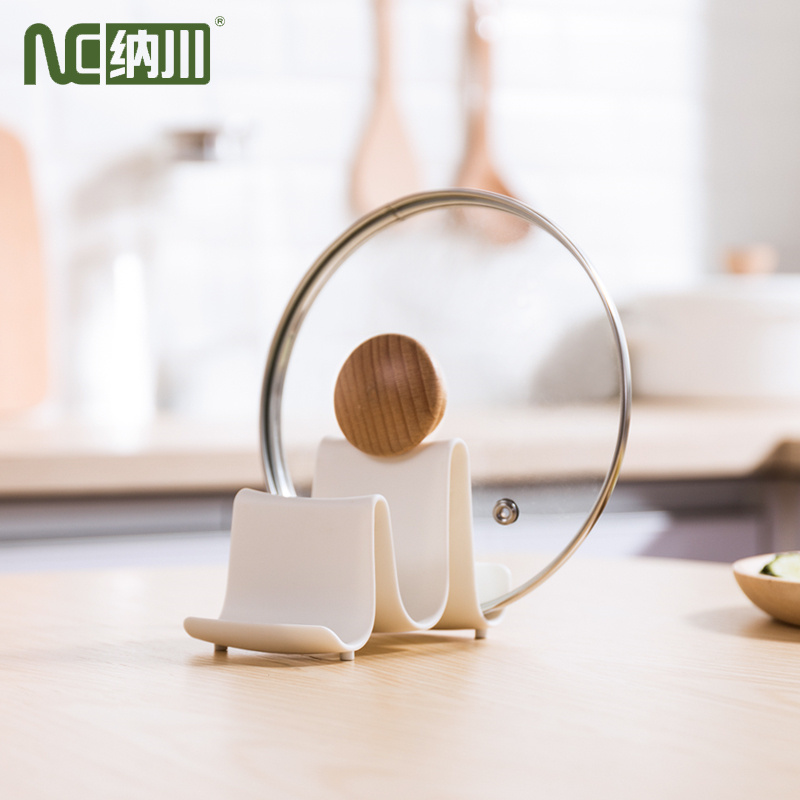 NaChuan ขาตั้งฝาหม้อ ขาตั้งฝาหม้อรูปคลื่น ที่วางฝาหม้อ ที่คว่ำฝาหม้อ ที่วางอเนกประสงค์ ที่ตั้งฝา ขาตั้ง Pot Lid Stand ราคา 29 บาท*ส่งฟรี