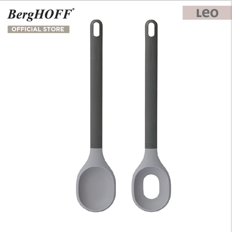 BergHOFF ชุดทัพพีตักเซิร์ฟสลัดไนล่อน รุ่น Leo ทนทาน 30.5 ซม. สีเทา 3950101 ราคา 792 บาท*ส่งฟรี