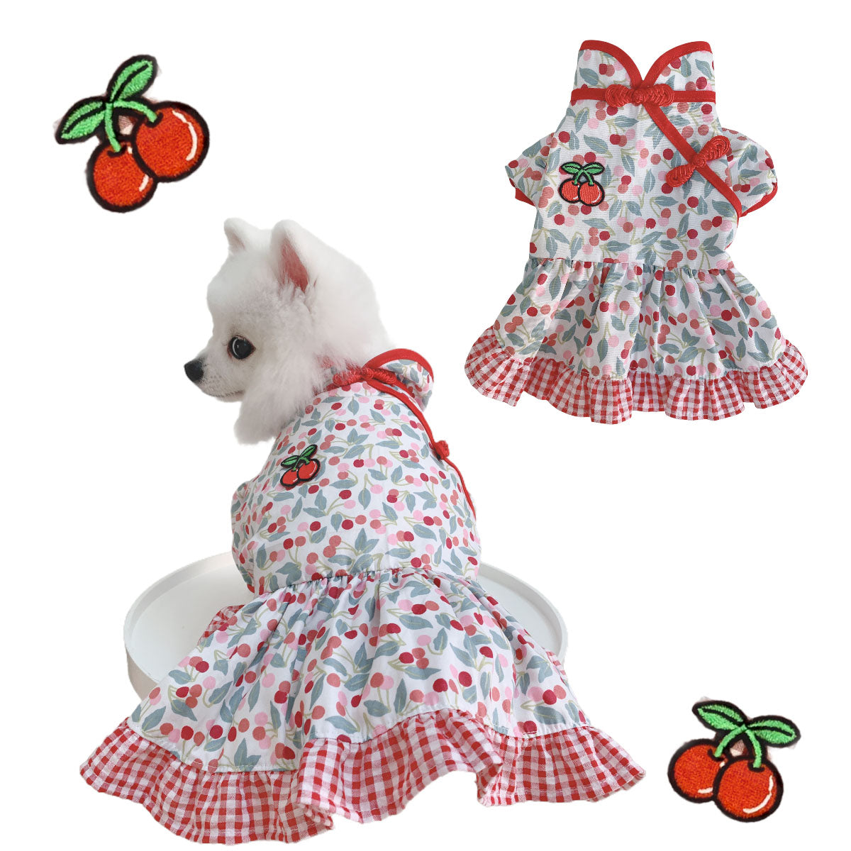 Animal-Go-Round เสื้อผ้าเครื่องแต่งกาย สัตว์เลี้ยง, หมา, แมว, สุนัข รุ่น Chinese Cherry Red Girl ราคา 650 บาท*ส่งฟรี