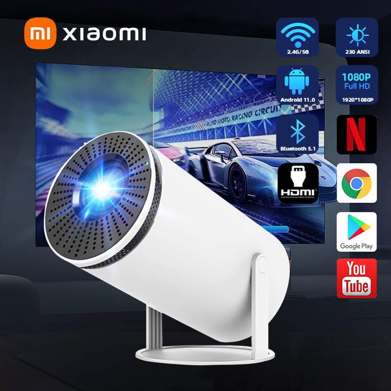 （NEW) Xiaomi HY300 โปรเจคเตอร์ 4K Android สมาร์ท 11.0 LCD Ultra HD 230ANSI 5G/WIFIบลูทูธโฮมเธียเตอร์ มินิโปรเจคเตอร์สามารถเชื่อมต่อโทรศัพท์มือถือ / แท็บเล็ต / คอมพิวเตอร์/การรับประกันฟรี 1 ปี ราคา 1,889 บาท*ส่งฟรี