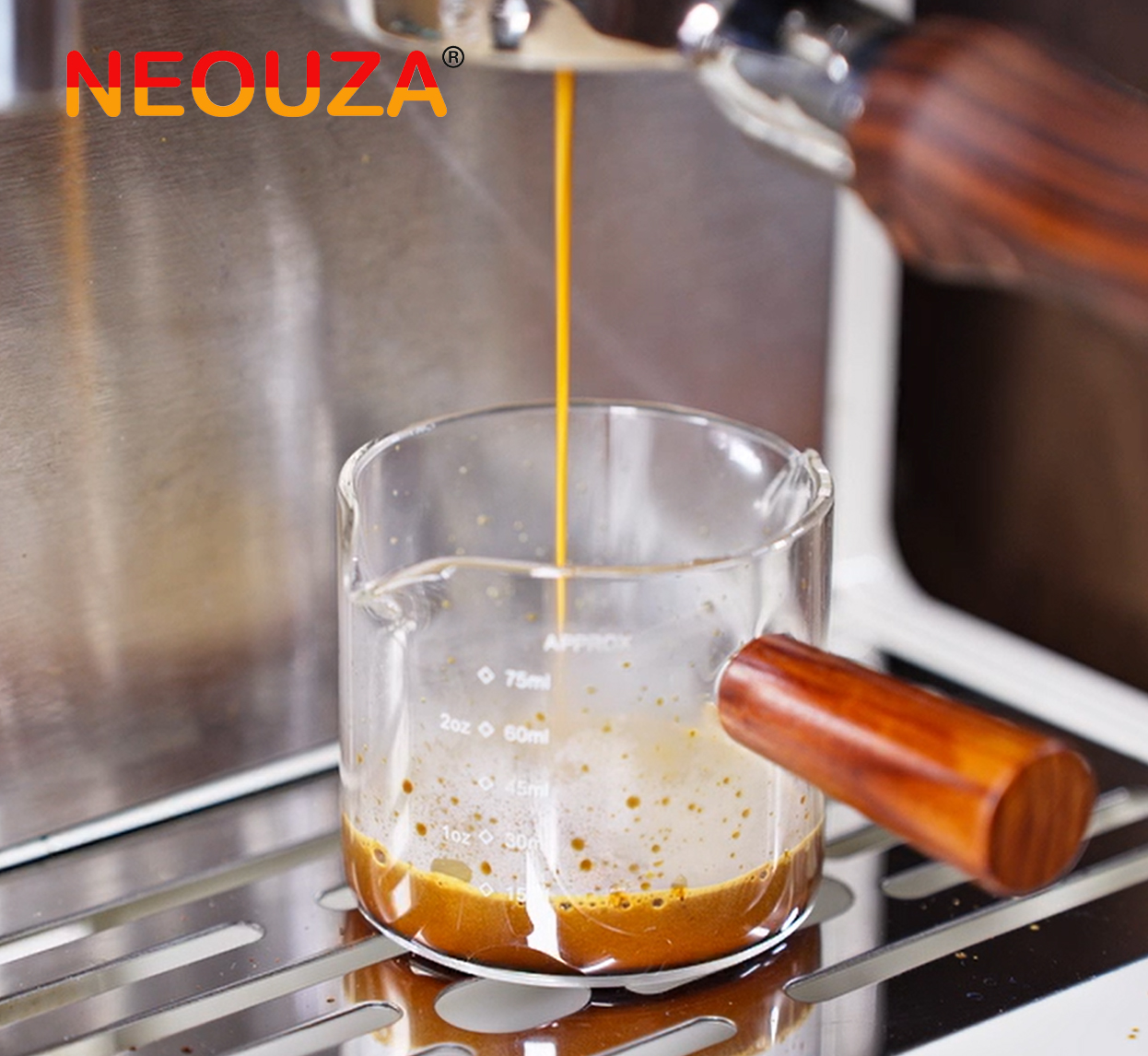 NEOUZA Espresso Measuring Glass Shot Glass Measuring Cup Coffee Measuring Glass ราคา 139 บาท*ส่งฟรี