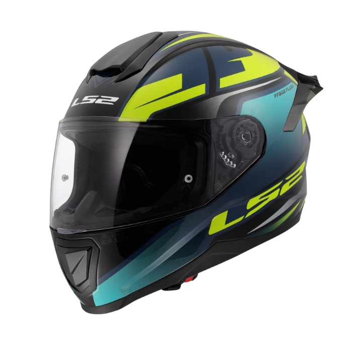 LS2 Helmets FF802 Impact Dark Blue Yellow - หมวกกันน็อคเต็มใบ ราคา 2,600 บาท*ส่งฟรี