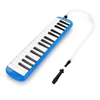 Blue 32 Key Portable Melodica With Carrying Bag For Music Lovers Beginners Gift - intl