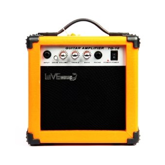 Live Music - Orange Guitar Amplifier แอมป์กีตาร์ขนาด 10W (สีส้ม) Live Music - Orange Guitar Amplifier แอมป์กีตาร์ขนาด 10W (สีส้ม)