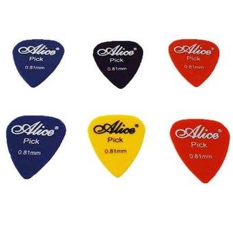 Alice Pick Guitar ปิ๊กขนาด 0.81 6 อัน Alice Pick Guitar ปิ๊กขนาด 0.81 6 อัน